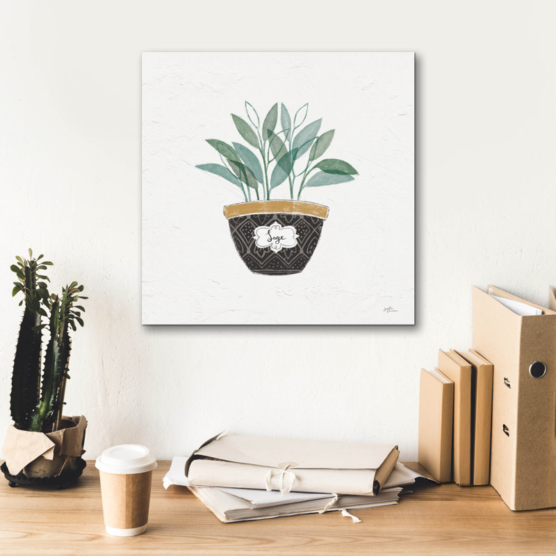 Art mural sur toile Winston Porter «Fine Herbs 7» par Janelle Penner, H 18 po x l 18 po x P 0,75 po