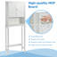 Armoire de salle de bain au-dessus de la toilette avec tablette