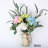 Artificial Hydrangeas Floral Arrangement in Pot