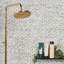 Nature Stacked Pram Gray Pebble Mosaic Tile-342312247