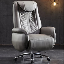 Coast Upholstered Leather Power Recliner Office Chair - KINNLS