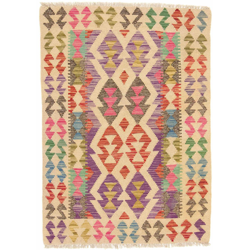 Geometric Hand Woven 84cm X 117cm Area Rug
