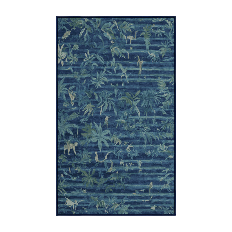 Machine Washable Gray Area Rug