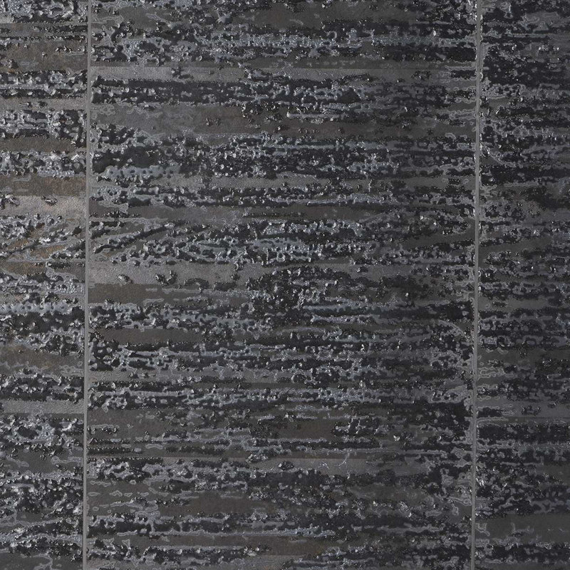 Twilight 12X48 Metal Look Porcelain Tile, Deco Dark