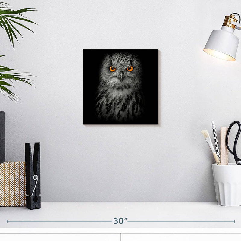 Brampt Intense Eagle Owl, 10" H x 10" W