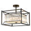 Plafonnier encastré en cristal 4 lumières