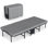 Lit pliant avec matelas pour adultes Berus, taille simple, lit pliant sur roulettes portatif, matelas en mousse à mémoire de forme et structure très solide, peu encombrant pour un rangement facile