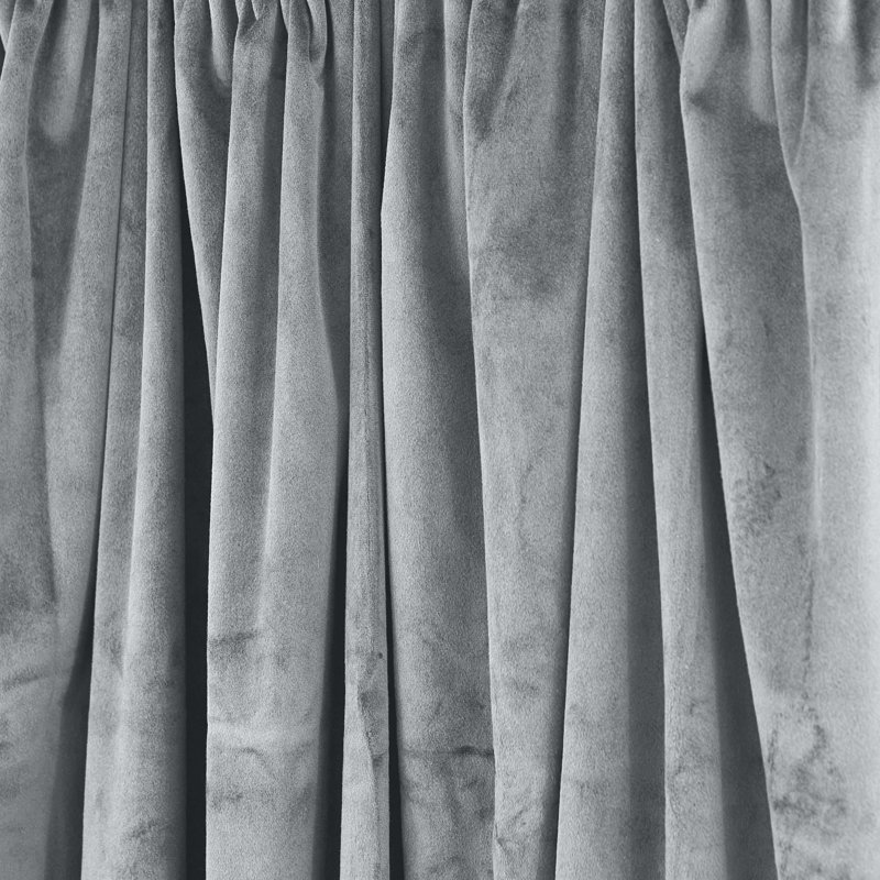 Blackout Curtain Panel Pair, Silver, 66" W x 72" D (168 x 183cm)