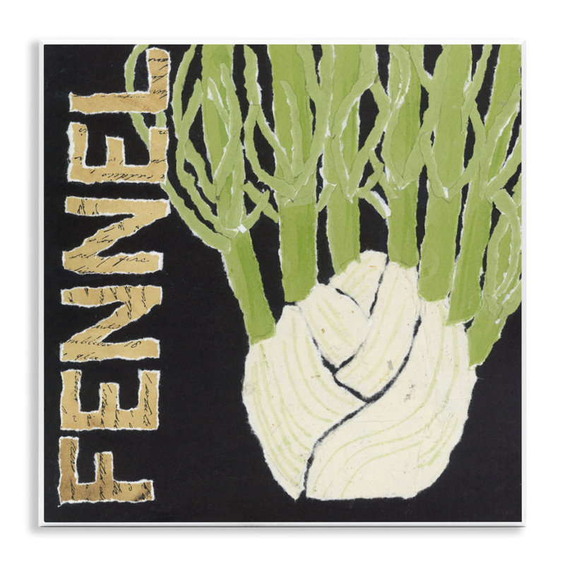 Fennel Root Vegetable Wall Plaque, design by Nancy Overton