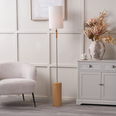 Bobbylee 161cm Brushed Traditional Floor Lamp