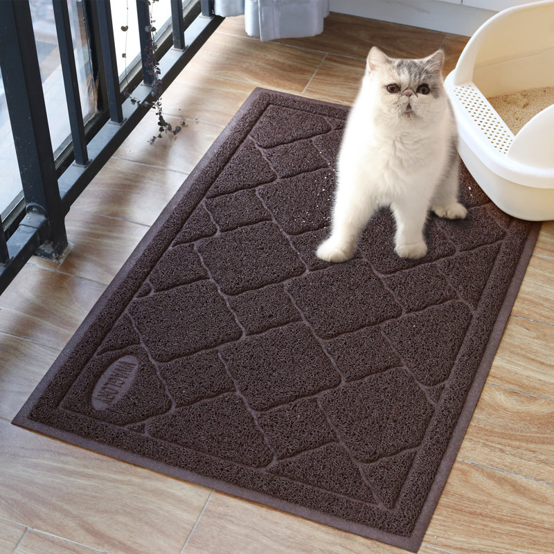Tapis de litière pour chat Cat, Gris, L 23 po x L 35 po