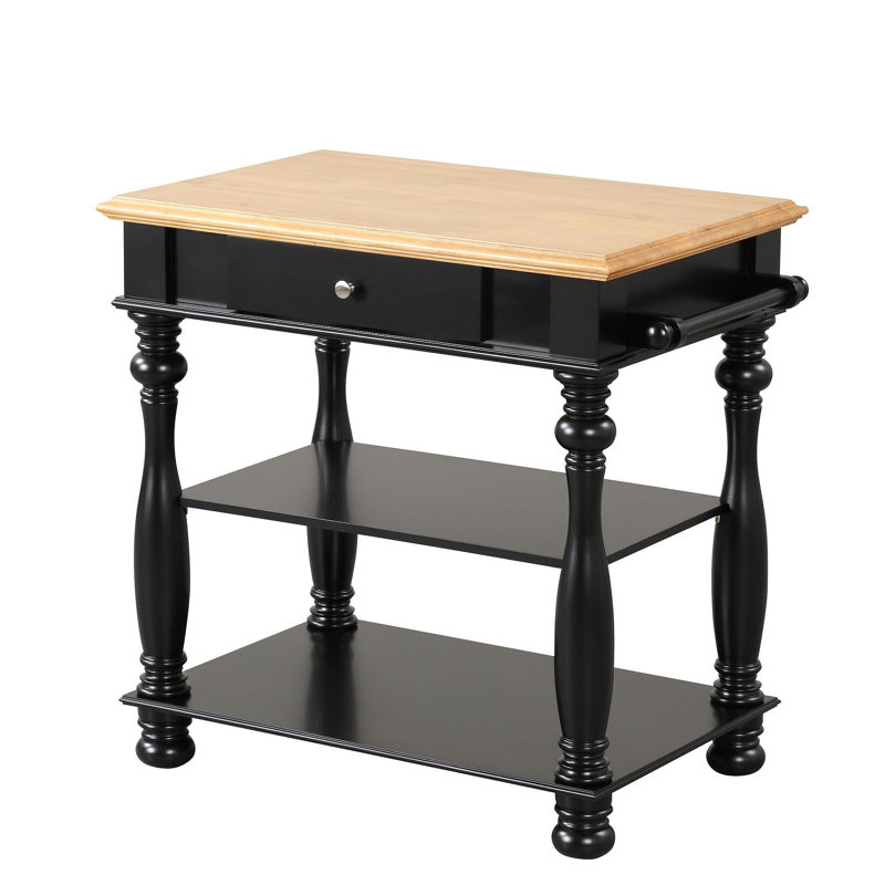 Black Kitchen Island