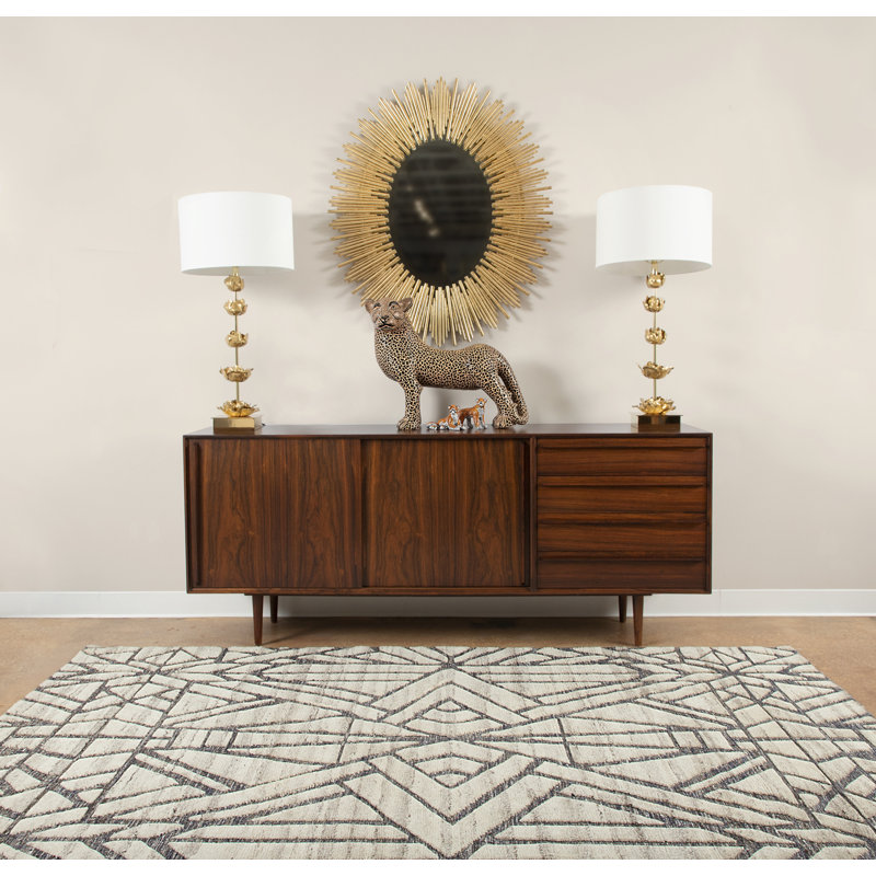 Bariloche Wool Geometric Area Rug, Rectangle 9' x 12'