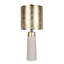 Lampe de table Luxe Radiance en céramique - Blanc cassé et or - Ensemble de 2