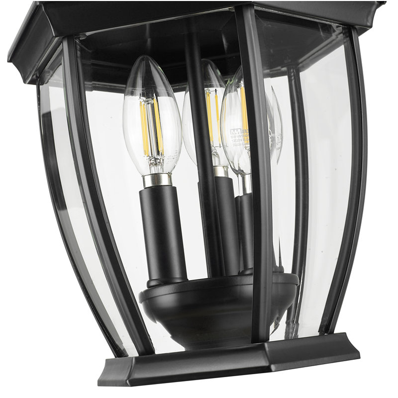 Drumkeeran 3 - Light Outdoor Hanging Lantern, Matte Black