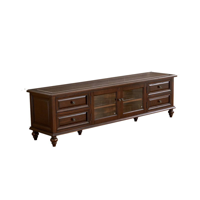American solid wood style TV cabinet, 94.49"