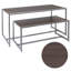H 29 po x l 60 po - Ensemble de tables de présentation en bois stratifié emboîtable | Ensemble de 2-111814915