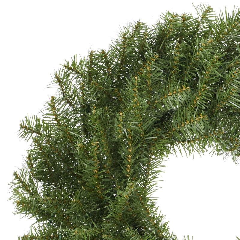 24-Inch Green Pine Artificial Christmas Wreath for Front Door