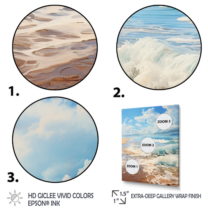 Paysage de plage minimaliste IV, Cadre photo noir, H 20 po x l 12 po x P 1 po