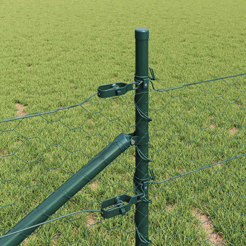 Steel Fencing Kits, 50cm H x 2500cm W, Green
