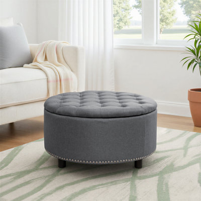 Repose-pieds de rangement en tissu Alessandro