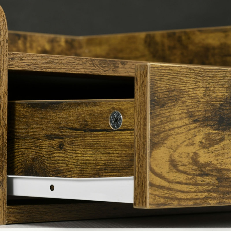 40cm W Engineered Wood Bedside Table