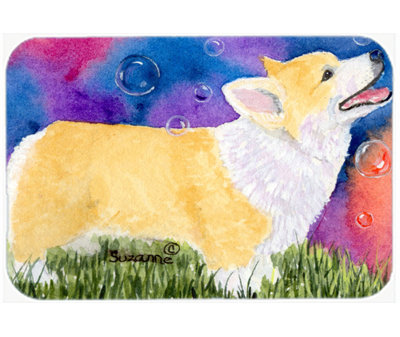 Caroline's Treasures Corgi Glass Cutting Board
