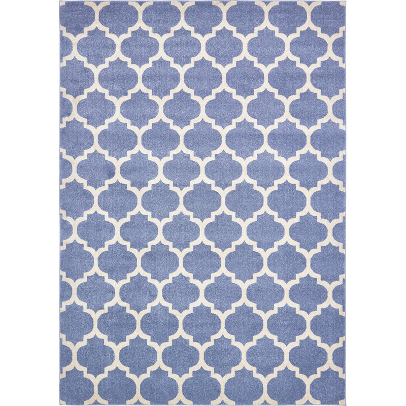 Tapis bleu clair Ruri, Rectangle 3 pi 3 po x 5 pi 3 po