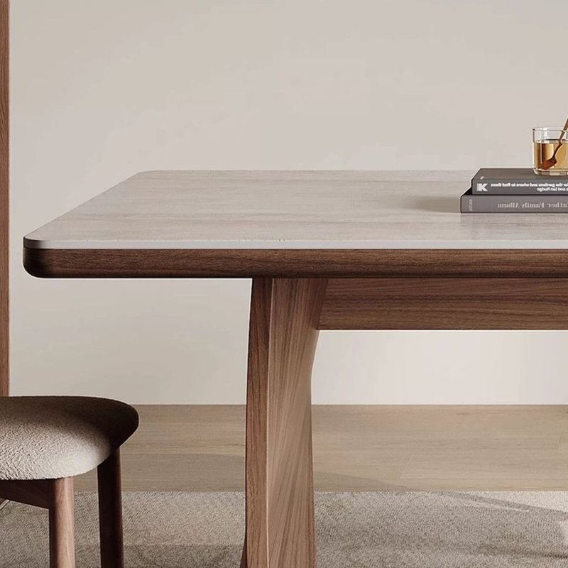 Simple and elegant dining table, 29.53"H x 55.12"L x 31.5"W