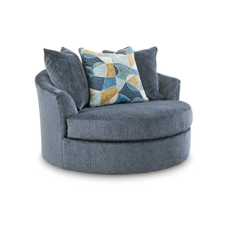 Chaise d'appoint Maxo, Mélange de polyester bleu