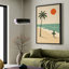 Art mural sur toile encadrée, impressions murales de plage pour le surf - 16 po x 24 po