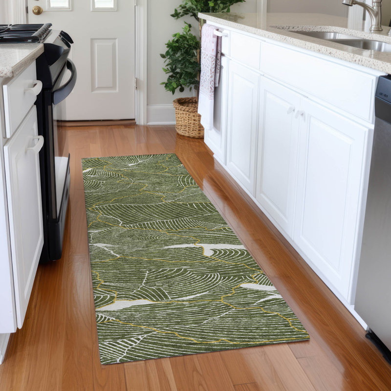 Premium Machine Washable Cossette AMF1048 Lines Rug, Runner 2'3" x 7'6"