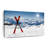 " Red Skis Canvas Print "-1434865558