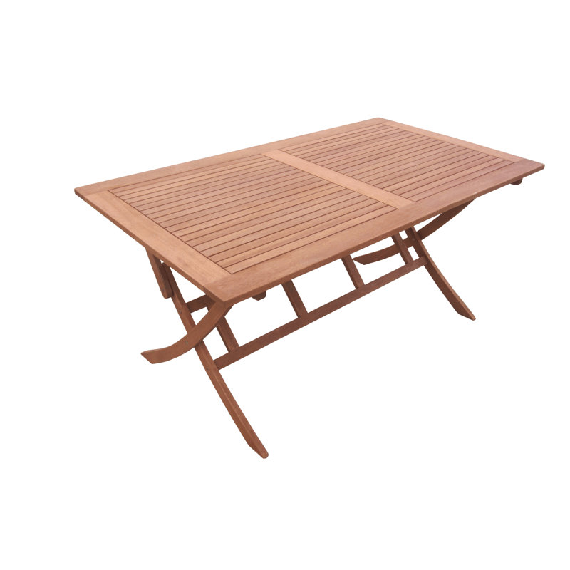 Colfax 4 - Person Wood Patio Dining Set with Rectangular Table