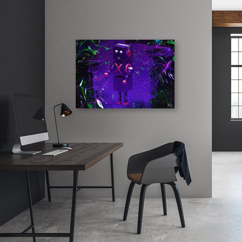 Robots for the player canvas print, 60cm H x 90cm W