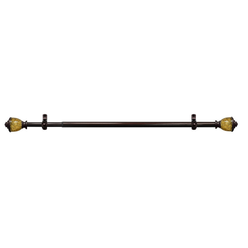 Tringle à rideaux simple réglable de 28 à 48 po Ellzey, H 4 po - l 120 po