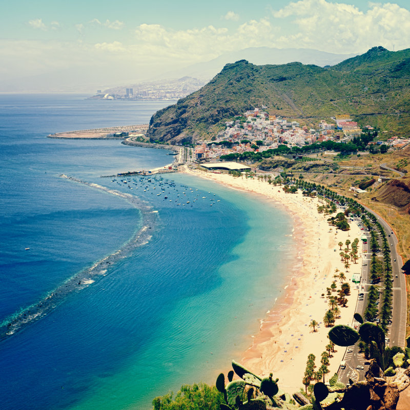 Playa De Las Teresitas - Wrapped Canvas Print, 30cm H x 30cm W x 3.8cm D