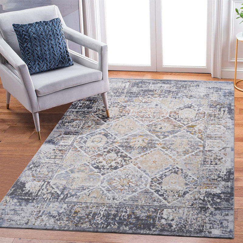 Collection Non-Shedding Living Room Bedroom Dining Home Office Stylish And Stain Resistant Area Rug, Rectangle 5'3" x 7'6"