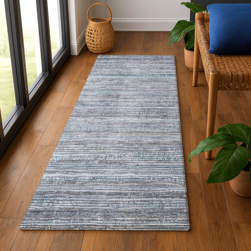 Premium Machine Washable Arnoldina AMF1846 Stripes Rug, Runner 2'3" x 7'6"