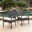 Wicker Armchair set of 2 with soft seat cushion