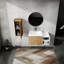 36" Wall-Mounted Bathroom Vanity With Sink And Side Cabinet