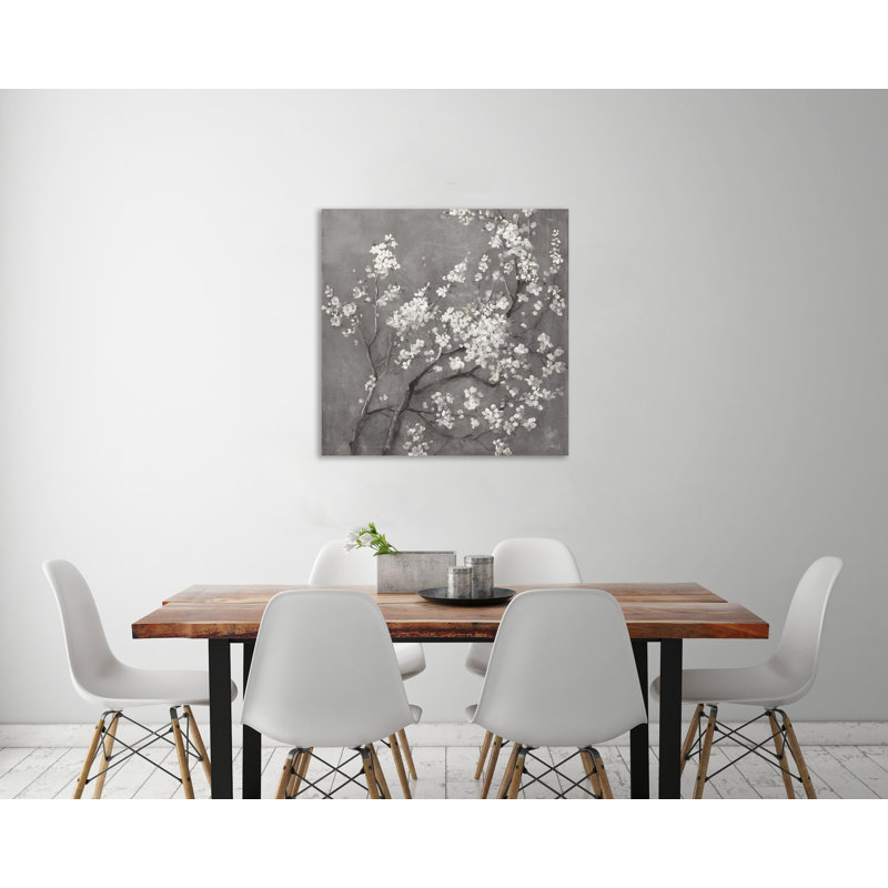 « i », impression sur toile White Cherry Blossoms, H 48 po x l 48 po x P 1,5 po
