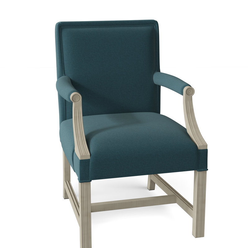 Chaise avec accoudoirs tapissier Warwick, Turquoise 8789, Montego Bay