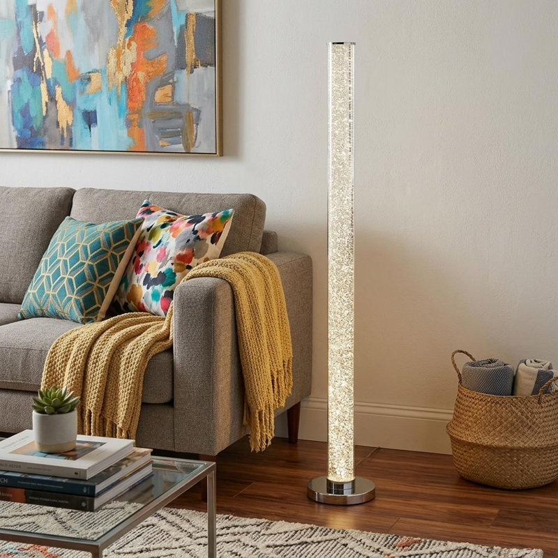 Akasim 49'' LED Column Floor Lamp, White
