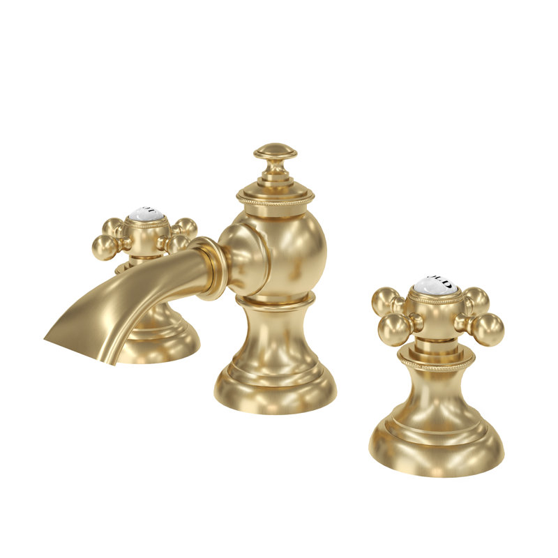 Robinet pour salle de bain Erath, Ball Ball Cross, Or brossé