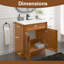 Meuble-lavabo simple 36 po en érable Shaker