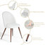 Ensemble de salle à manger rectangulaire de 63 po avec chaises rembourrées Shivani-105494033-105494031