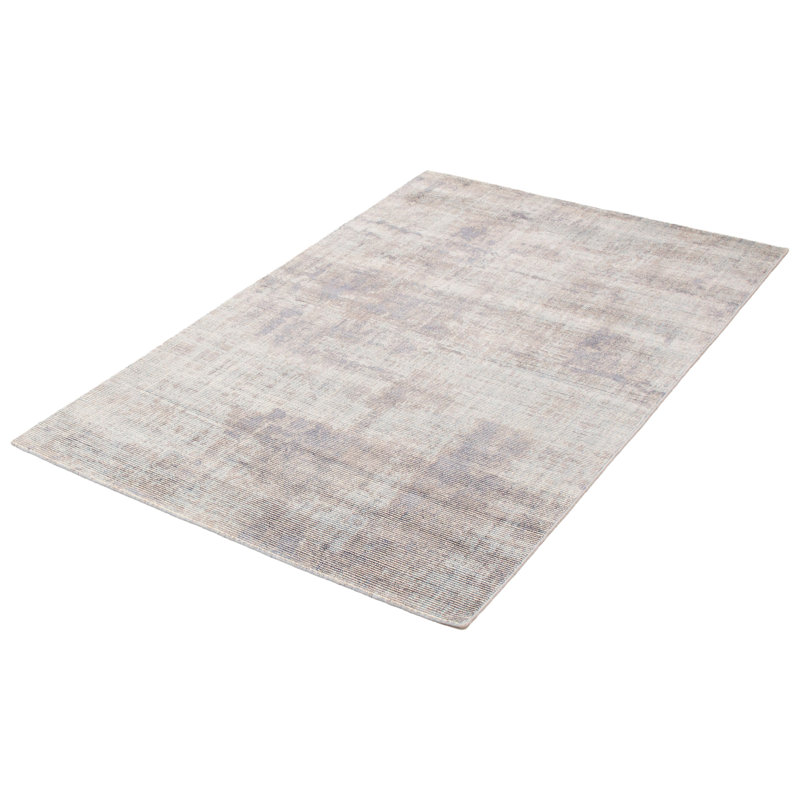 Tapis bleu clair en laine noué à la main Marbella