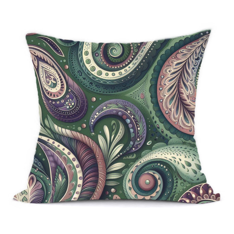 Abstract Reversible Throw Pillow