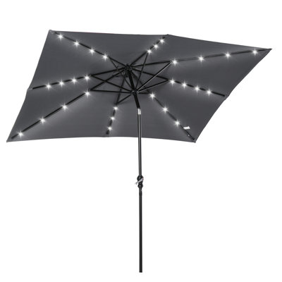 Solar Umbrella, LED Lighted Patio Umbrella
